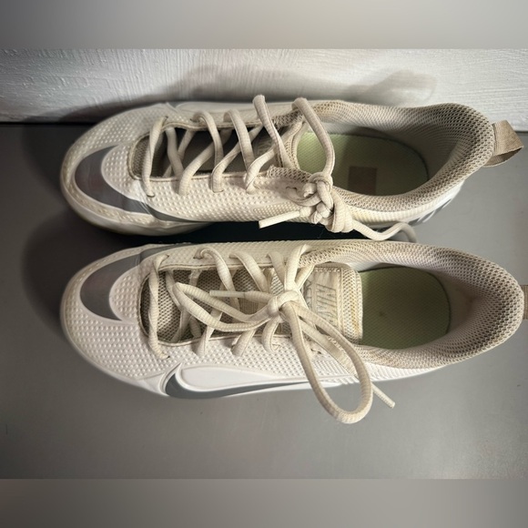 Nike Alpha Huarache 8Pro LAX Lacrosse Cleats White Youth size 5 - Picture 4 of 7